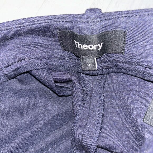 Womens Size 8 Theory Double Knit Jersey Pants Blue EUC - Picture 5 of 6